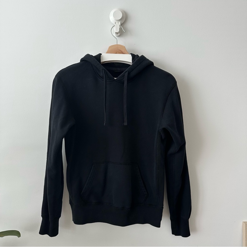 REIGNING CHAMP | Black Midweight Terry Hoodie